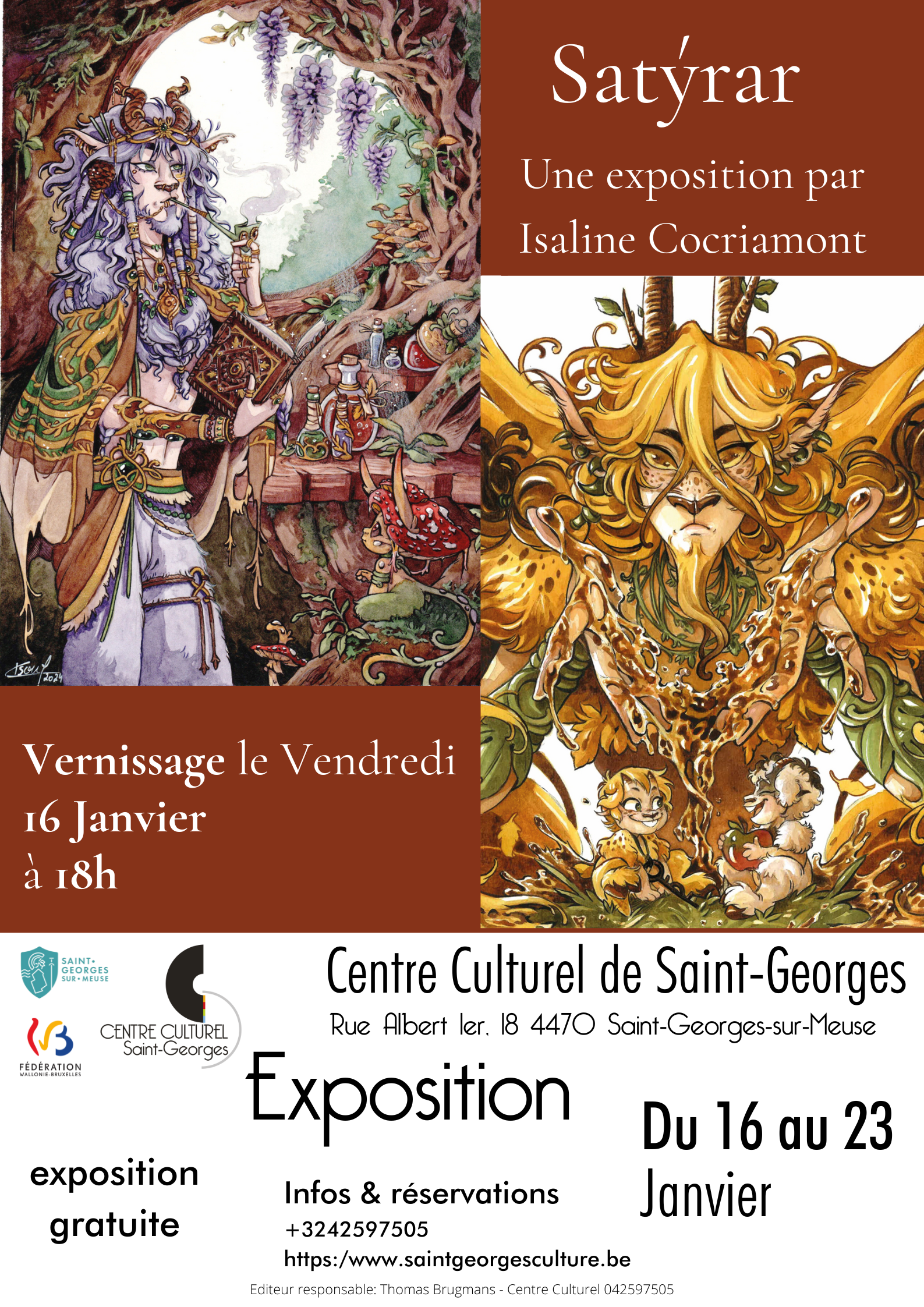 Satýrar - Une exposition sur un univers fantastique par Isaline Cocriamont